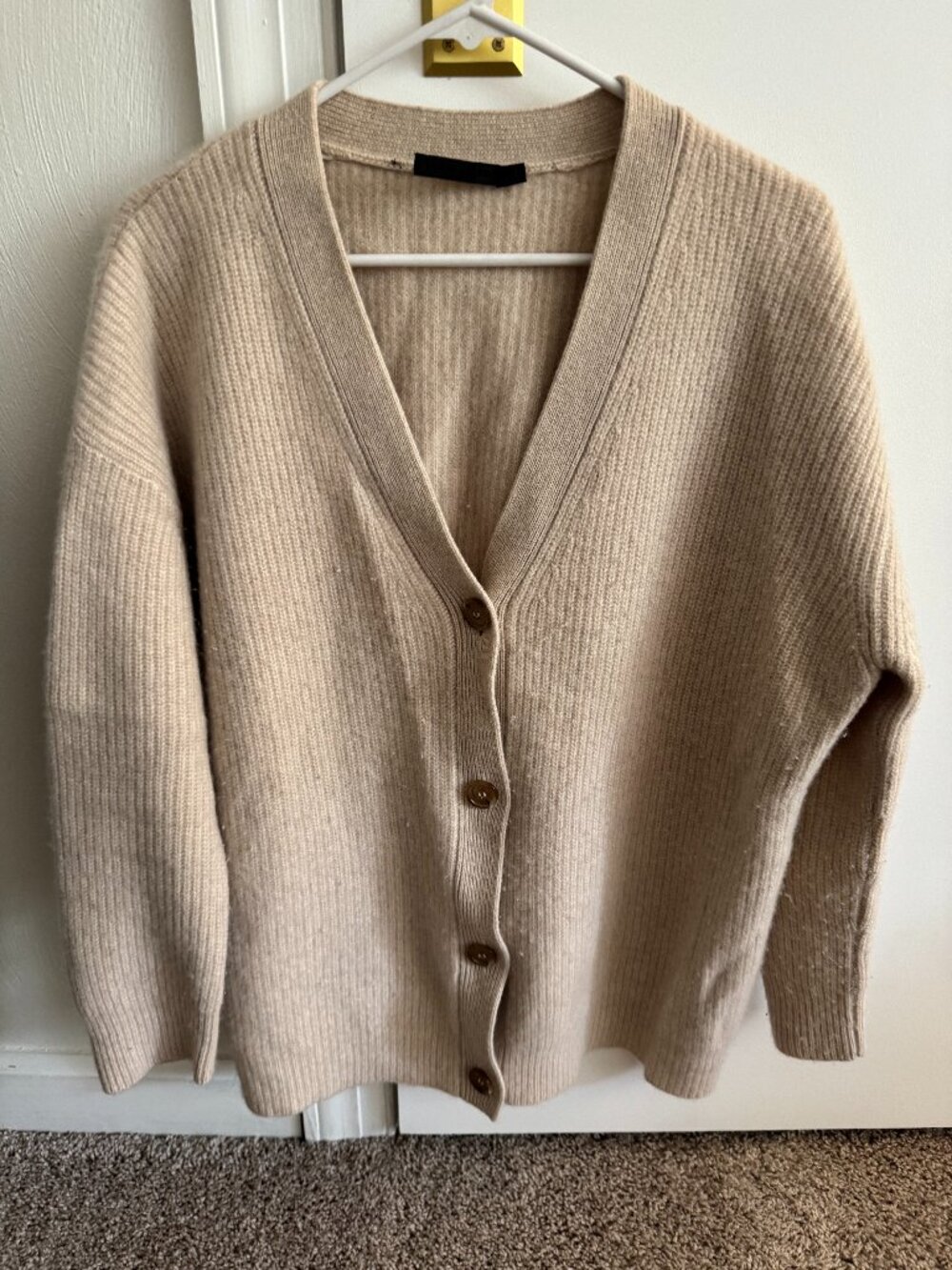 Jenni Kayne Cashmere Cocoon Cardigan (Oatmeal, S)